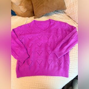 Pink Knit Sweater- Perfect for Valentine’s Day